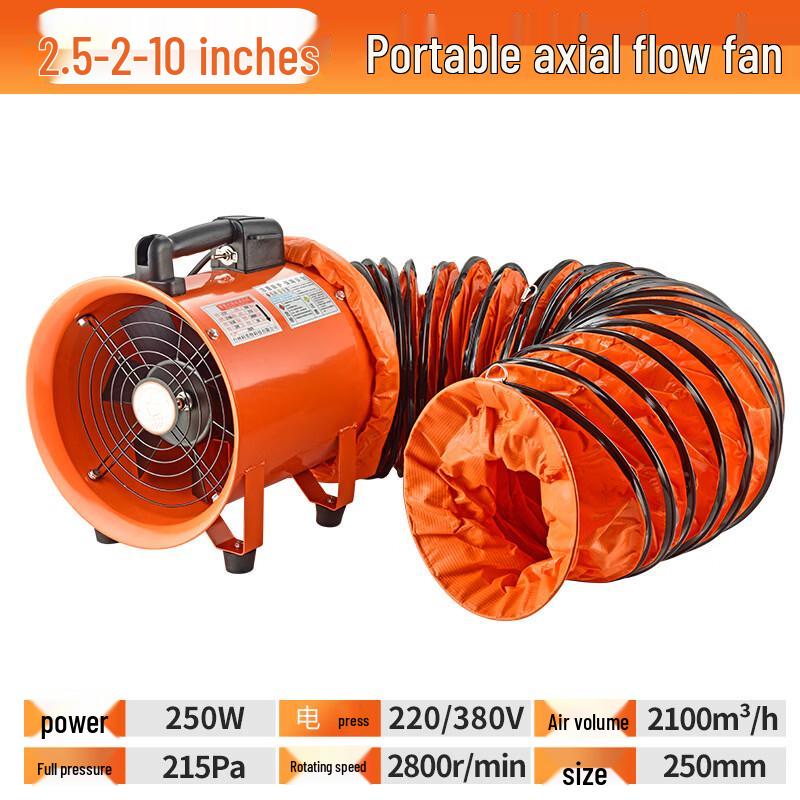 Junpinjia Portable Axial Flow Ventilator Fan