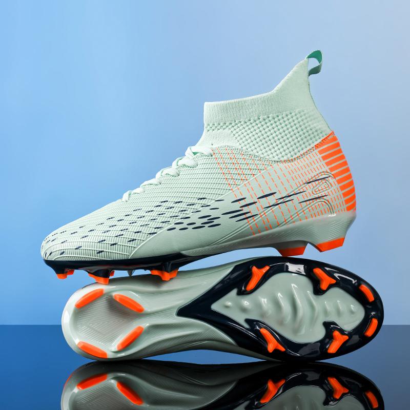 35-45Kids Soccer Shoes  Adult Large Fashion Long Nail High Top Football Shoes Football Training Sneakers