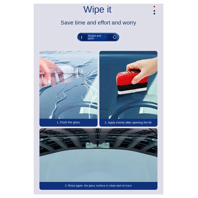 Glass Oil Film Cleaning Wipe Car Glass Cleaning Brush Rearview Mirror Dirt Removal Car Oil Film Cleaning Brush