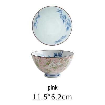 ZISIZ Camellia Ceramic Rice Bowls