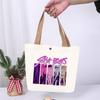 Anime Cartoon Print Student Commuting Trend Handbag Casual Lightweight Canvas Shoulder Bag