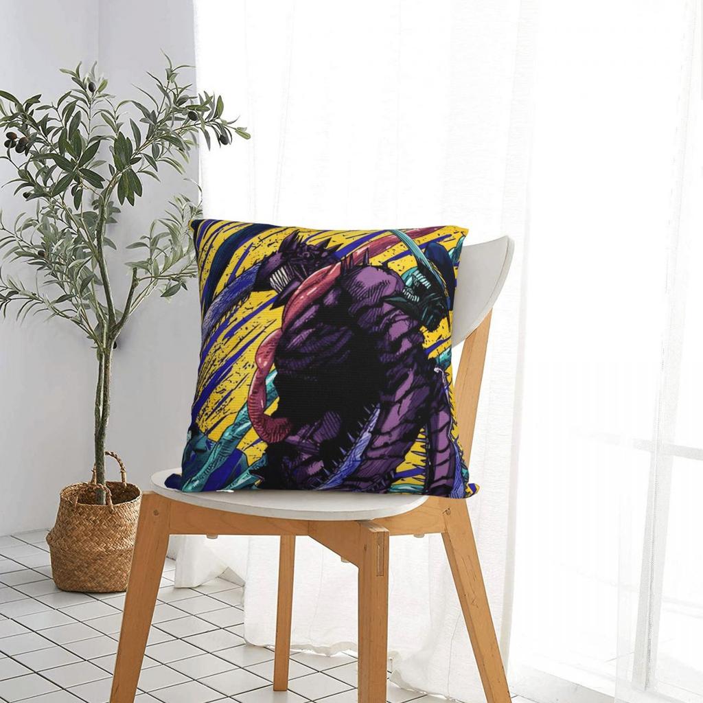 Anime Chainsaw Man Pillow Case Cushion Covers Customized Polyester Decor Pillowcover for Seat 45x45cm