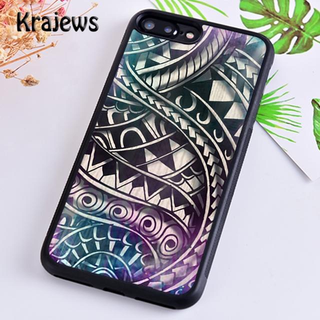 Krajews Maori polynesian samoan tribal Phone Case Cover For iPhone 17 Air 16 15 14 plus 12 pro max coque Fundas