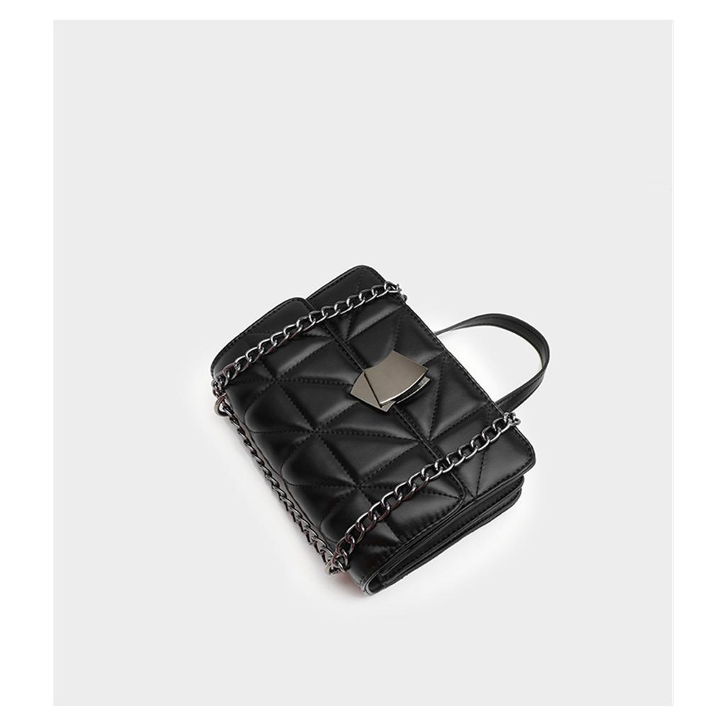 Diamond Chain Shoulder Bag Women's Bag Small Square Bag Temperament Lady Small Fragrance Style Bag Trendy Goddess Small Bag