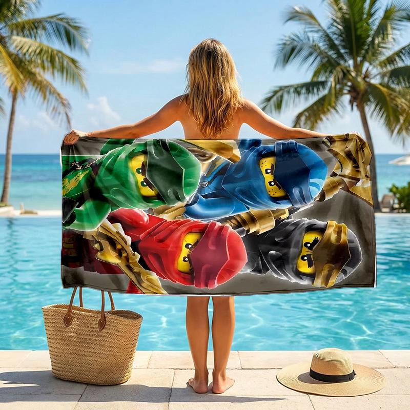 Ninja Fashion Beach Towel: Ideal for Summer Adventures Soft, absorbent and quick drying suitable for swimming and bathing