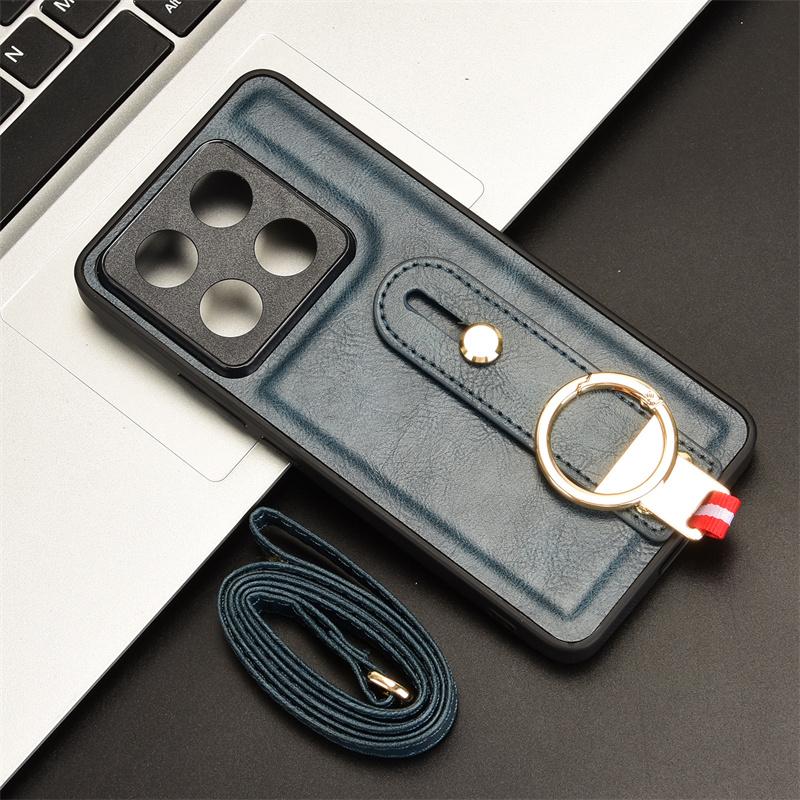 Für 14T Pro Hülle Modering Handgelenksschlaufe Telefonhalter Hülle Für 14T Pro Lederhülle Fallfeste Abdeckung