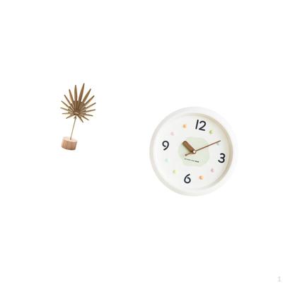 Nordic Abstract Metal Sculpture with Modern Wall Clock Design Quiet No Ticking Decorative Ornament