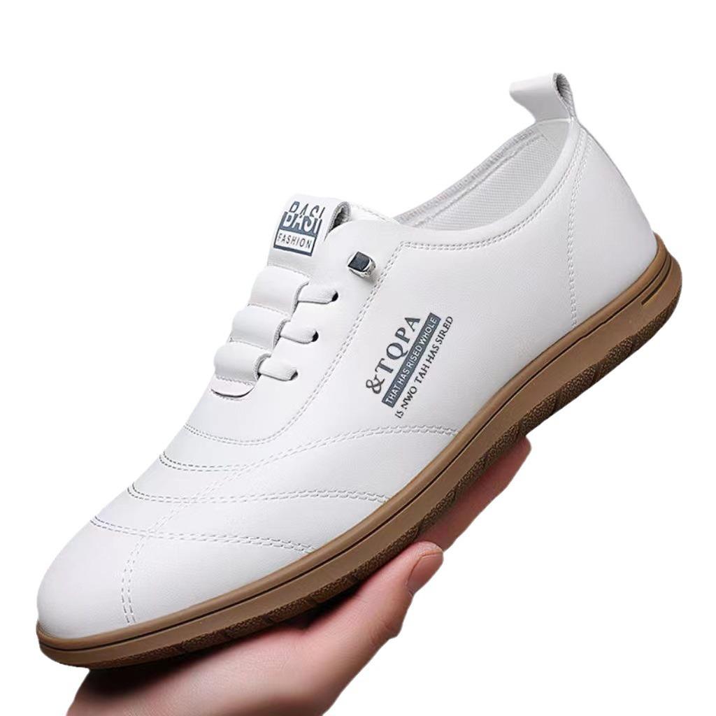 2024 New Comfortable and Breathable Casual Versatile Sports Summer Little White Shoes Trend One-pedal Student Moral Training Men's Shoes