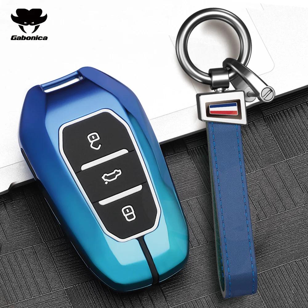 Metall Autoschlüssel Hülle Für Peugeot 2008 3008 4008 5008 308 408 508 Citroen C1 C2 C4 C6 C3-Xr Picasso Grand Ds3 Ds5 Abdeckung Schale Fob