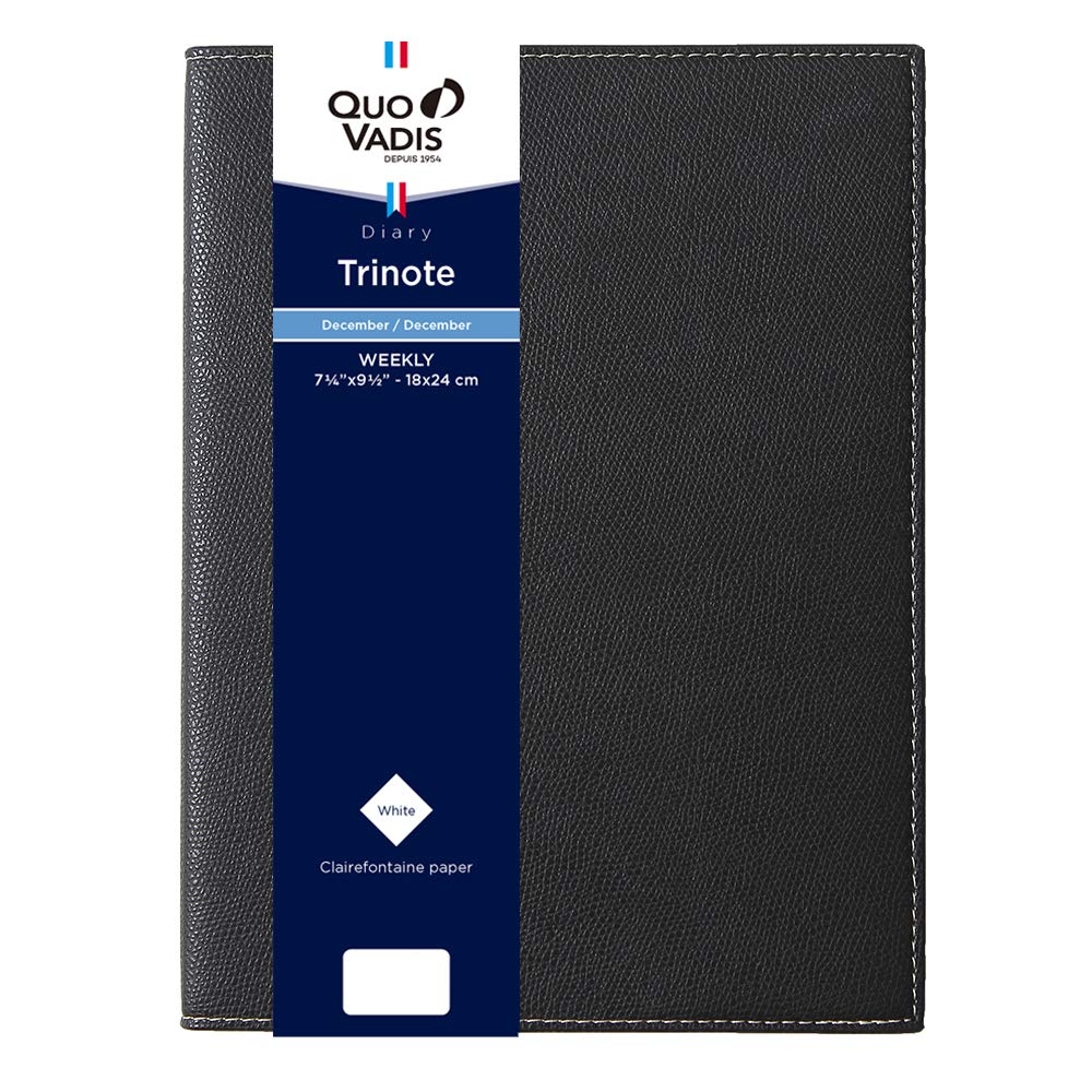 

Ежедневник Quovadis начинается с декабря B5 Вариант 18 x 24 Черный QUOVADIS qv04802bk [Издание 2025 г.] Trinote/Club (Еженедельник вертикальный, 2024, см) чёрный