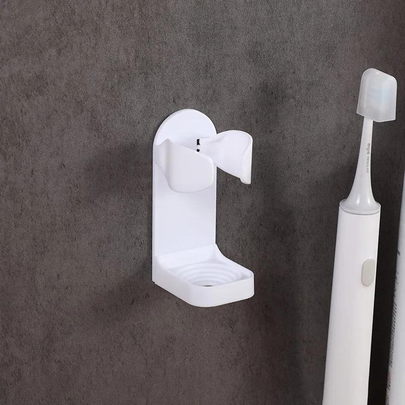 1-8Stk Badezimmer Elektrischer Zahnbürstenhalter Platzsparend Spurlos Zahnbürstenständer Rasiererhalter Wandmontiert Rasierhobelhalter