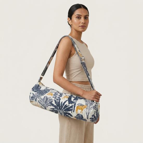 Yoga Bag usalover925 Animal Print Quilted Cotton Yoga 51