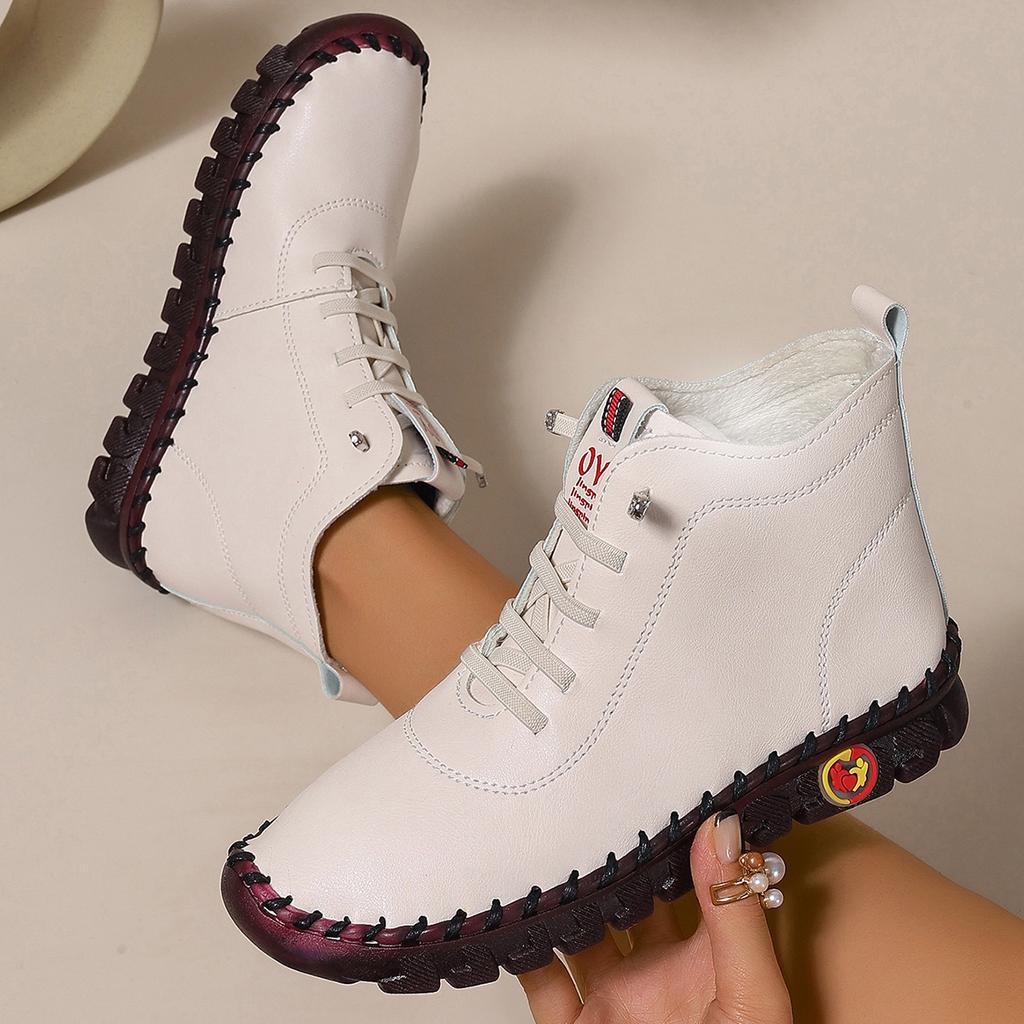Fashion Women Ankle Boots 2025 New Waterproof Keep Warm Short Snow Boots Mom Cotton Shoes for Women Outdoor Comfortable Women Sneakers