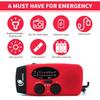Hand-Crank Solar Emergency Radio with Light Function