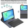 Coque Clavier pour Samsung Galaxy Tab A11 / A9 - Violet avec Clavier Bluetooth + Souris + Stylet