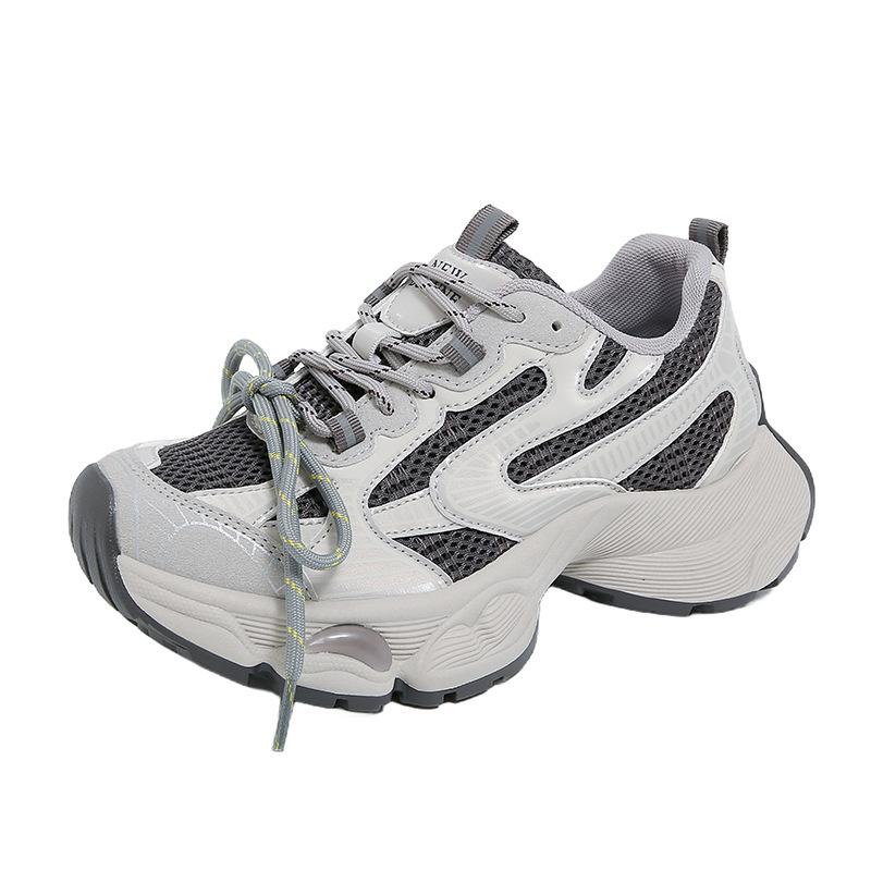 European Station 2025 Early Autumn New Platform Dad Shoes Retro Contrasting Color Casual Sports Shoes Muffin Bottom Couple Tide Shoes