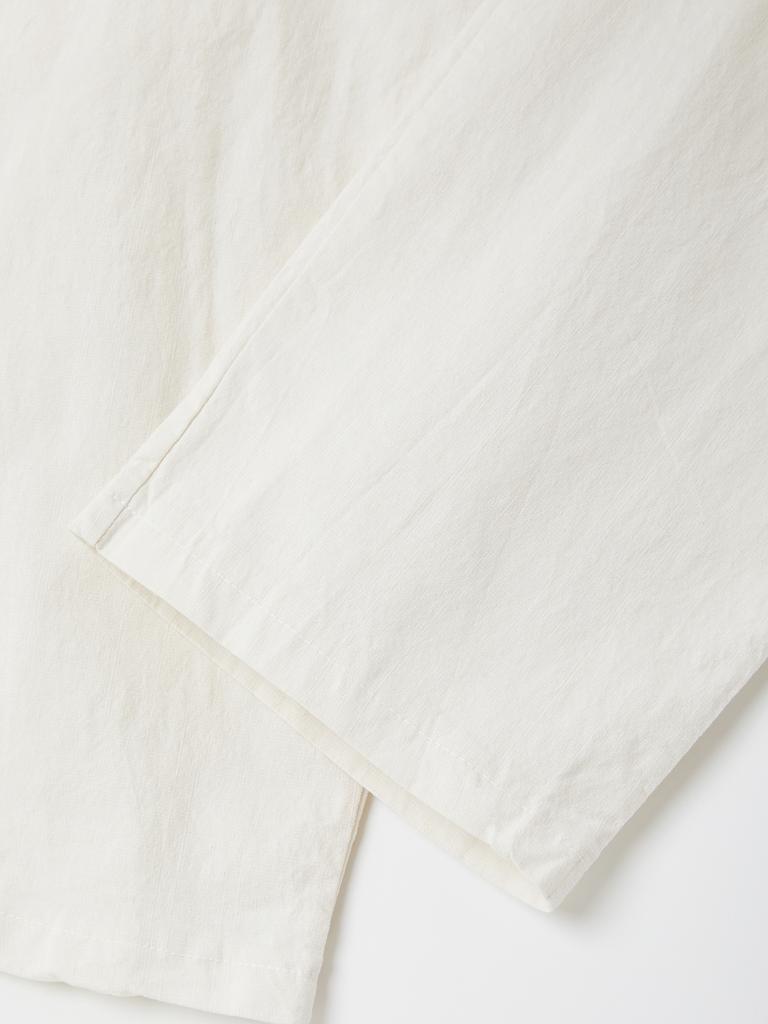 IKALOOK Linen Washed Cargo Wide Pants Cpt135