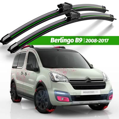 Wiper LHD Front Wiper Blades For Berlingo B9 2008 - 2017 Windshield Windscreen Window Brushes 26"+16" Accessories