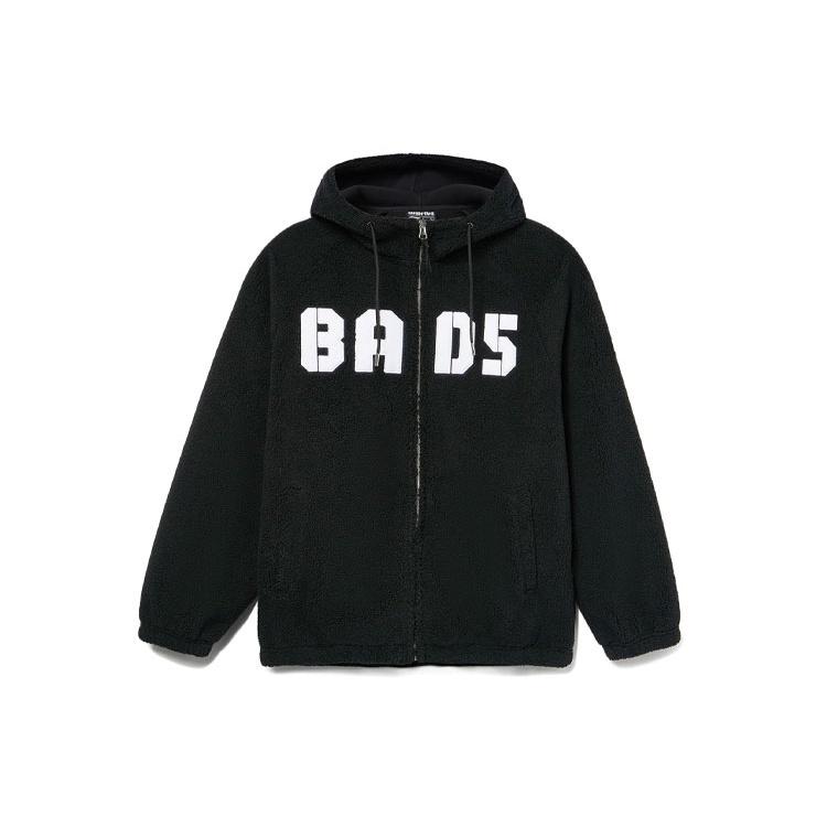 Li-Ning BadFive Logo Full Zip Hooded Jacket  Black White  Men s AFDR733-5 M