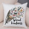 Faith Hope Love Pillowcase Double Print Hummingbird Dandelion Cushion Cover Soft Plush Enjoy Little Things Pillowcase for Sofa