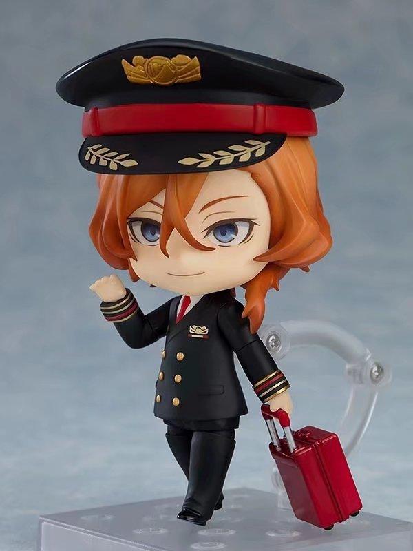 10cm Bungo Stray Dogs Q Edition Osamu Dazai Nakahara Chuuya Anime Figure Pvc Action Figurine Statue Model Collection Toys Gifts