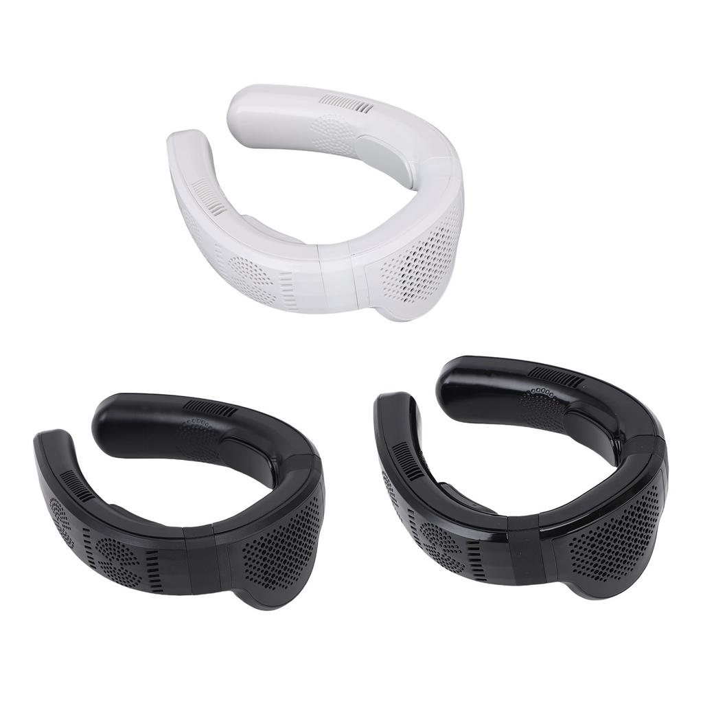 Portable Neck Fan Cooling and Heating Dual Use 3 Speeds Semiconductor Quiet Lightweight Battery Operated Wearable Fan for Beach