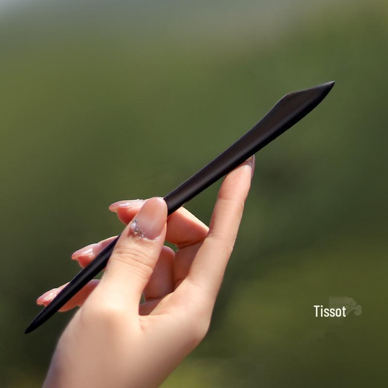 Livrare Gratuită Agrafă de Păr de Lux din Lemn de Piersic pentru Femei – Stil Chinezesc Antic & Modern