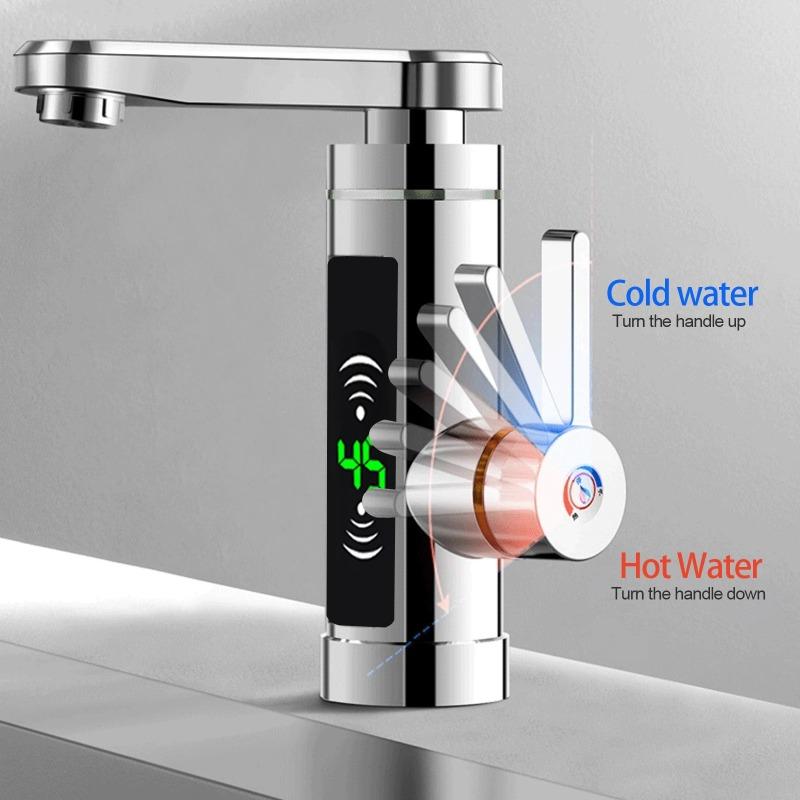 EU Electric Hot Water Faucet Instant Heating Type Kitchen Hot And Cold Small Kitchen Treasure Quick Heat