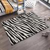 Modern Black and White Zebra Print Area Rug for Living Room Decor Suitable for use as an anti-slip for living room bedroom sofas
