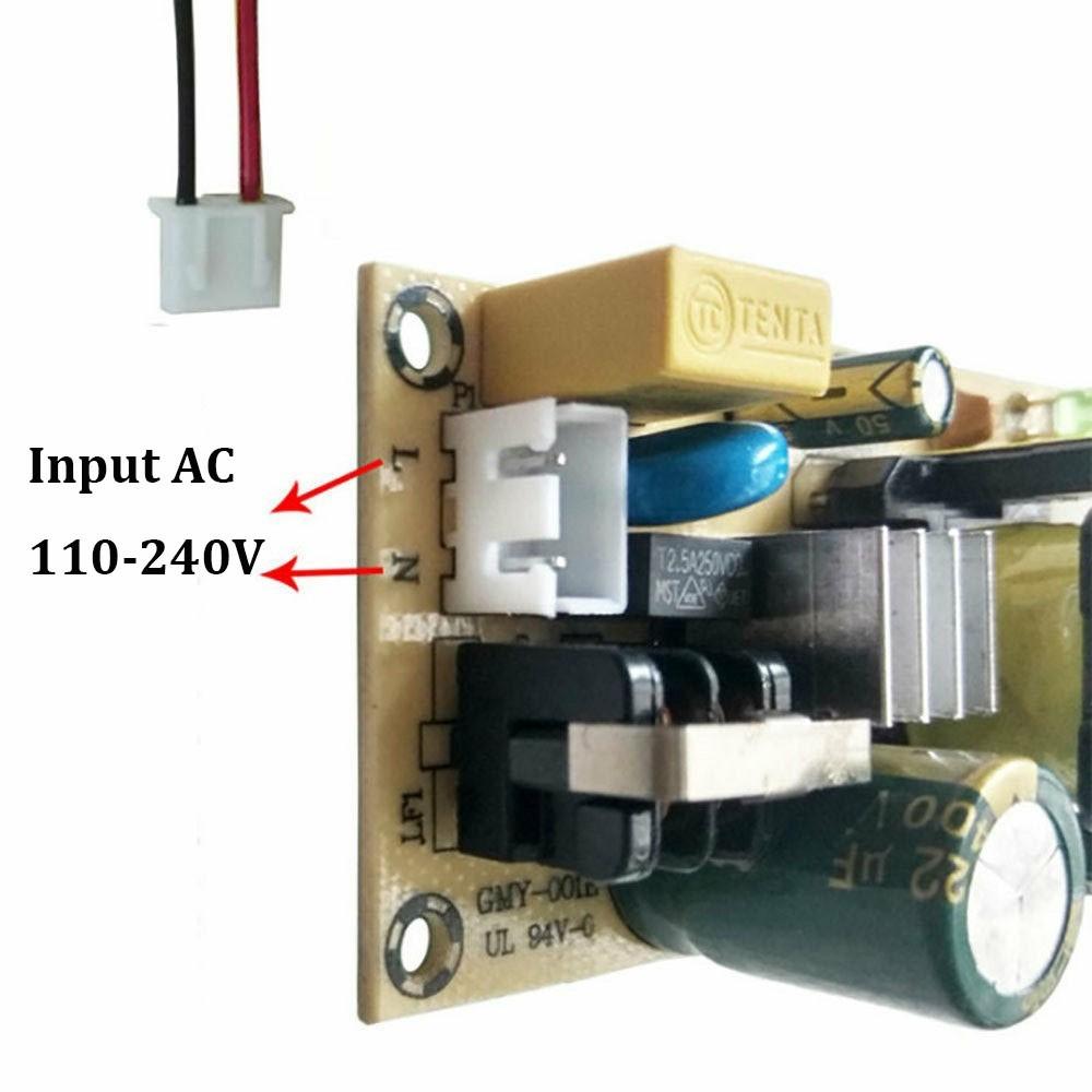 LED 100-240V to 12V 2A Step Down Power Supply Module Converter Board AC-DC