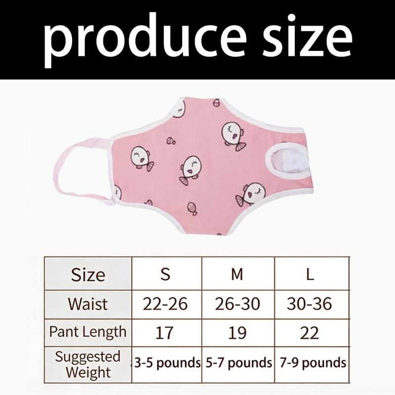 Sturdy Cotton Diapers For Dogs In Heat Machine Washable And Gentle On Skin