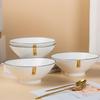 Jingdezhen Underglaze Ceramic Soup/Ramen Bowl 4-Pack