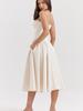 New Arrival Autumn Spaghetti Strap Multi-color Sexy Mid-length Skirt