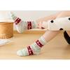 5 Pairs Elk Print Thickened Socks, Comfy & Warm Christmas Mid Tube Socks, Women's Stockings & Hosiery