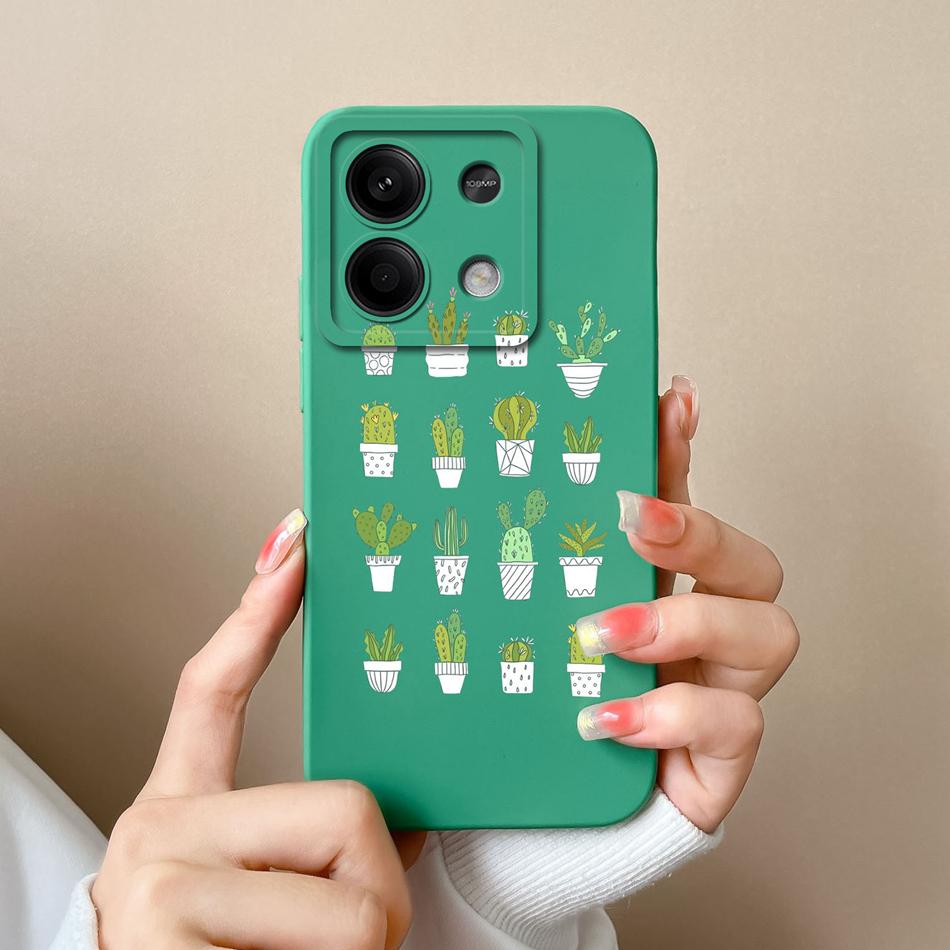 For Xiaomi Redmi Note 13 Pro Phone Case Bear Liquid Silicone Full Protection Anti Drop Cover For Redmi Note13 13Pro 4G 5G Capa