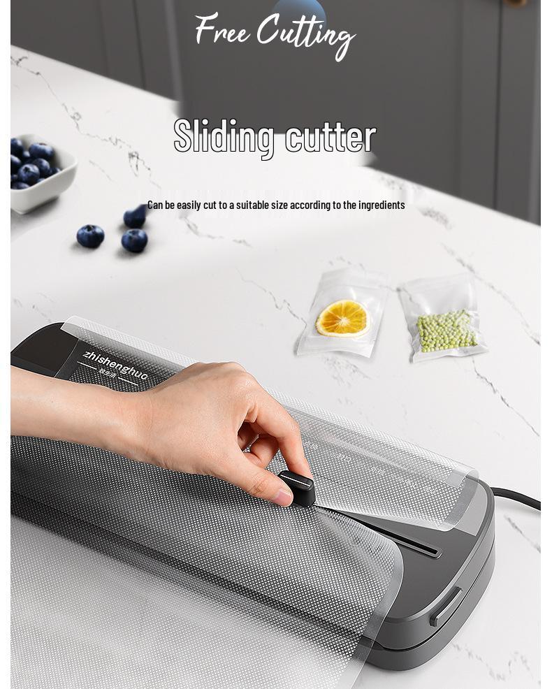 Household Food Vacuum Sealer: Compact Freshness Preserver for Kitchen Use