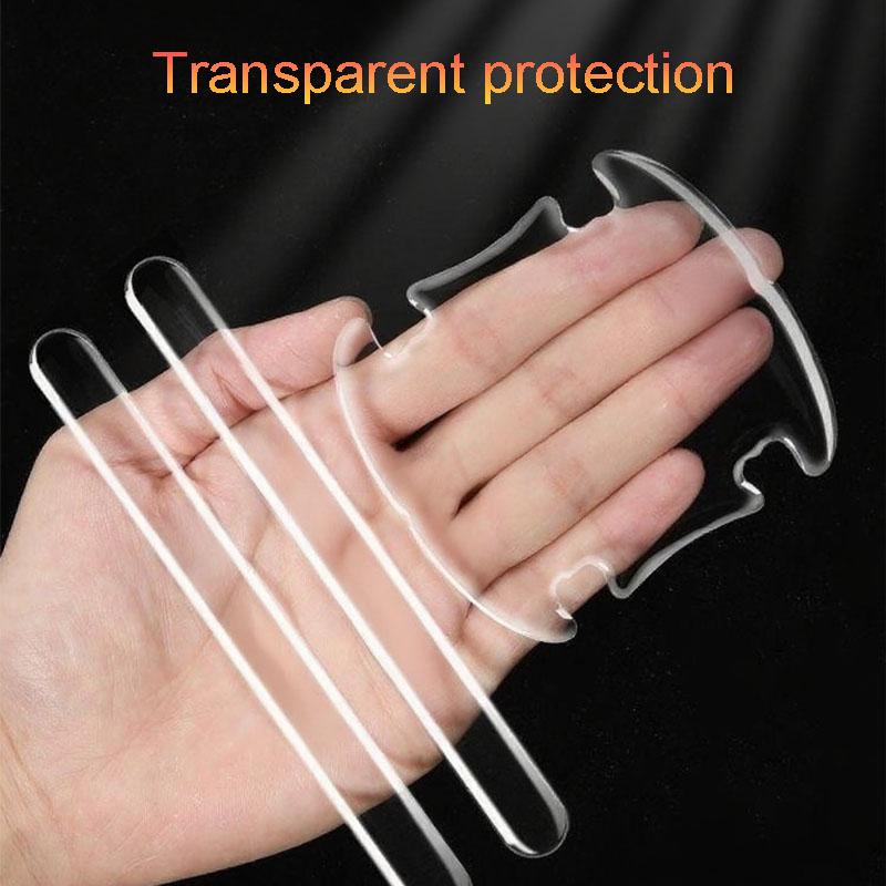 Car Accessories Door Handle Bowl Cover Protector,transparent Anti-scratch Sticker,for Toyota Corolla Prius Land Cruiser Rav4