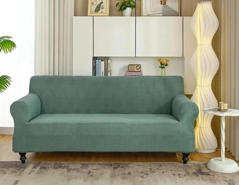 Waterproof Elastic Sofa Cover for Living Room Thick Armchair Cover Sofa Covers Stainproof Couch Slipcover for Home 1/2/3/4 Seat