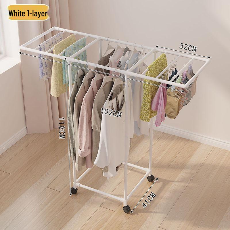 Portable Multi-Functional Clothes Drying Rack for Home & Balcony Storage