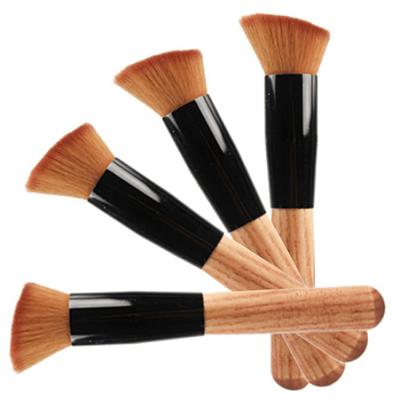 Professionelles Holzgriff Weiches Make-up Kosmetik Foundation Puder Rouge Pinsel Werkzeug