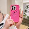 N83 Heart and Leaf Art Macaron Wavy Edge Phone Cases for iPhone 16 Pro Max Samsung S24 Plus S23 Ultra A35 A55 Xiaomi Redmi Note 13 Shockproof Cover