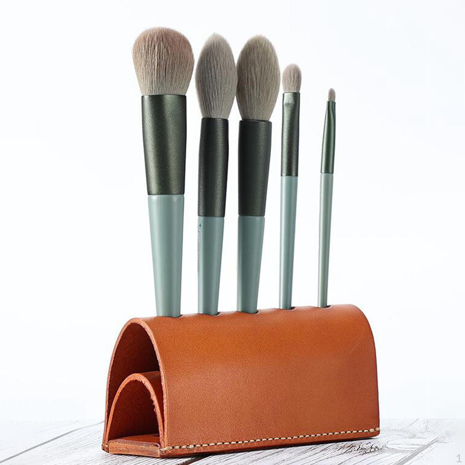 

Pen Holder Makeup Brush Drying Rack Cosmetic Brushes Container for Desk Vanity
