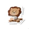 Adjustable Desktop Stand Charming Lion Motif Design Rotating Phone 360° Rotation Folding
