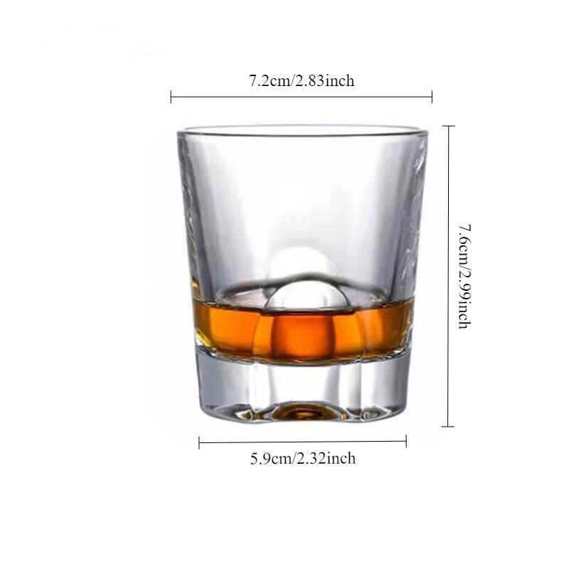 

140ml/255ml Light Luxury Foreign Wine Glass Unique Design Transparent Whiskey Glass Exquisite Foreign Wine Cups Holiday Gifts 1pcs