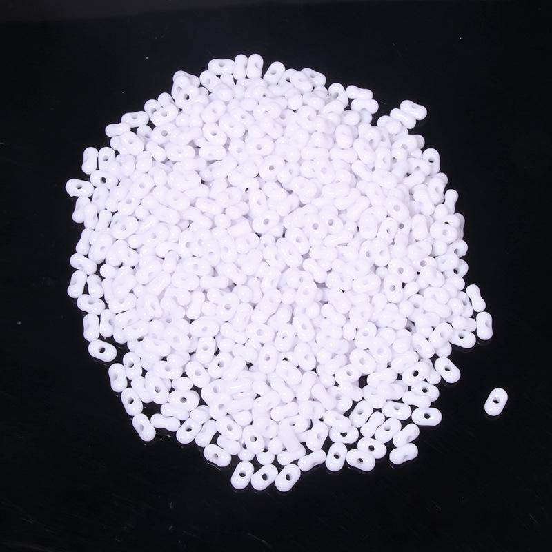 Solid Color 4x6mm Acrylic Rice Peanut Spacer Beads for DIY Bracelets and Hair Accessories