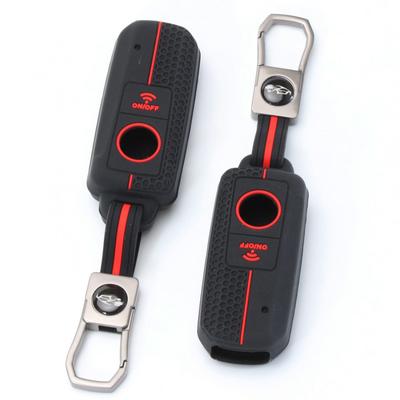 Silicone Motorcycle Remote Smart Key Case Cover Fob For Yamaha TMAX530 TMAX560 2017-2026