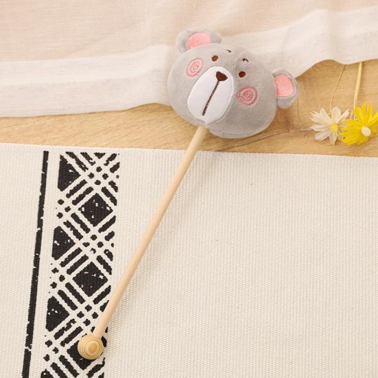 Plush Massage Stick Cute Cartoon Animal Head Plush Toy Manual Slapping Massage Tool Shoulder Back Knock Stick Hammer Children Gift