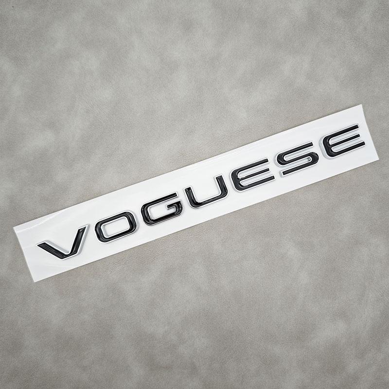 1 szt. 3D ABS Litery Logo VOGUESE Naklejki na Tylny Bagażnik Samochodu Odznaka do Range Rover Executive Wydłużona Edycja Akcesoria