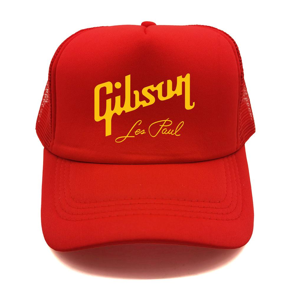 Gibson Les Paul Trucker Cap Unisex Cool Guitar Gibson Hat Baseball Cap Cool Summer Unisex Mesh Net Caps MZ