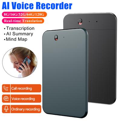 Smart AI ChatGPT-4 Voice Recorder Call Recorder Transcription Summarization Speech-to-Text Language Translator Audio Dictaphone